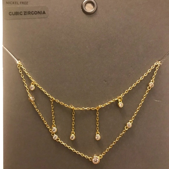 Nordstrom Jewelry - New Nordstrom cubic zirconia layered necklace